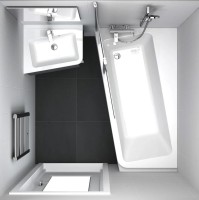 Акриловая ванна Ravak 10° L 160x95 см, угловая, левая, пристенная, белая, асимметричная, на ножках
