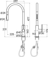 Смеситель для кухни Paulmark Senso Se215180-CR хром
