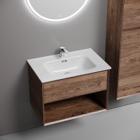 Мебель для ванной комнаты Sancos Marmi 1.0 70 дуб чарльстон, раковина CN7007