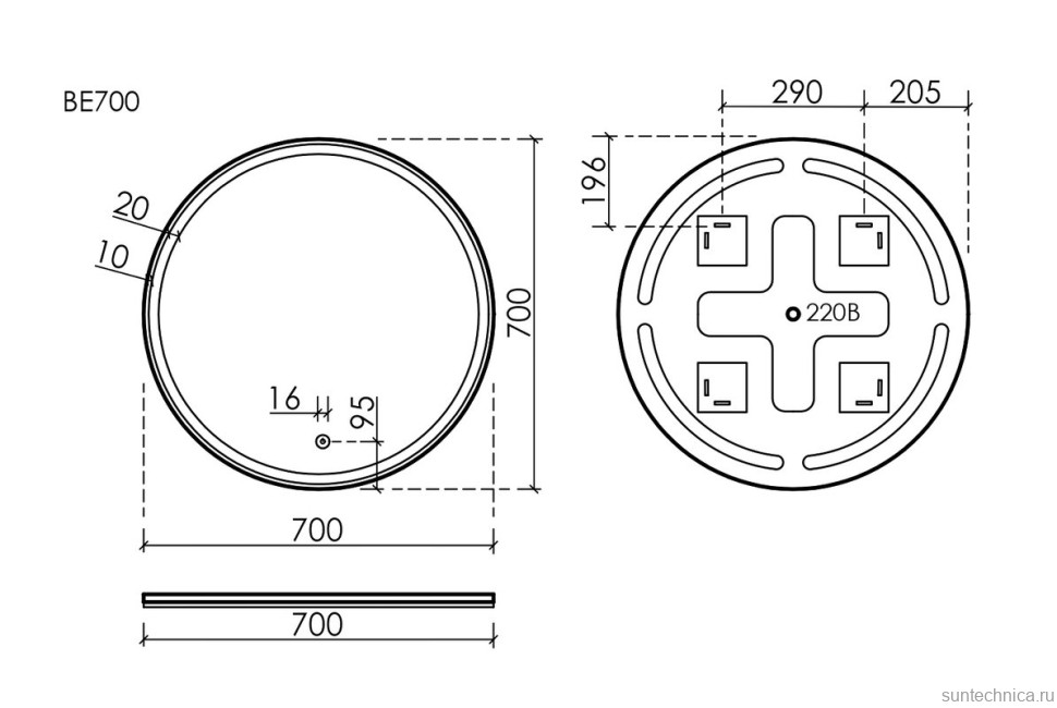 Мебель для ванной комнаты Sancos Marmi 1.0 70 дуб чарльстон, раковина CN7007