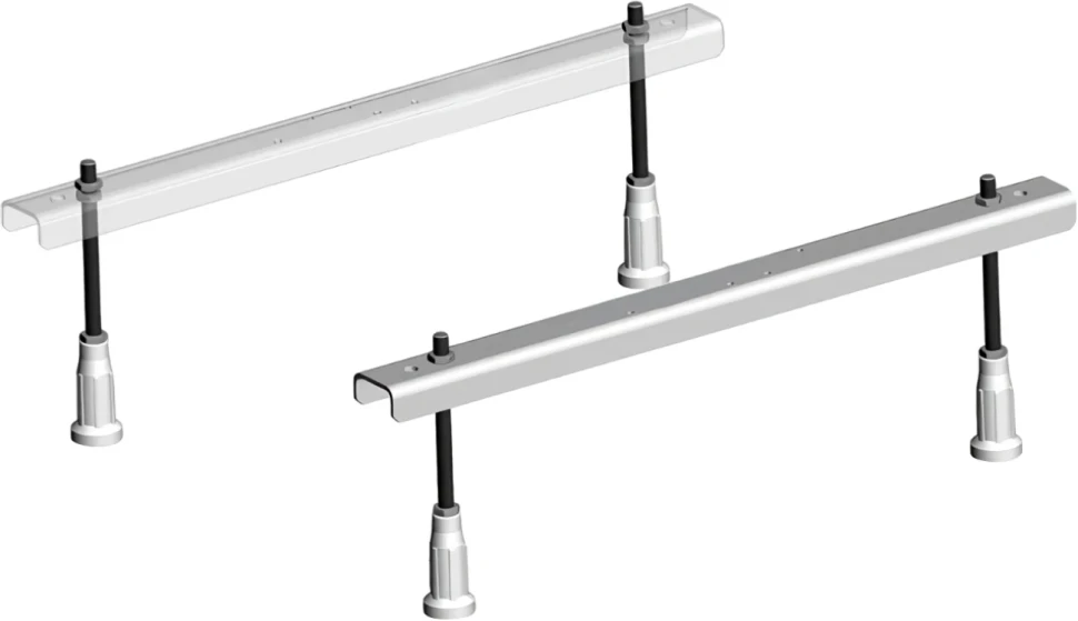 Акриловая ванна Marka One Modern 165x70 см, пристенная, белая, на ножках