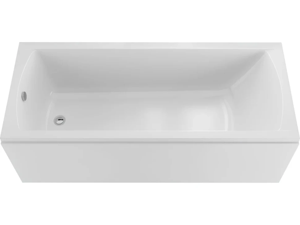 Акриловая ванна Marka One Modern 165x70 см, пристенная, белая, на ножках