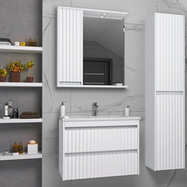 Мебель для ванной комнаты Brevita Balaton 75, белая