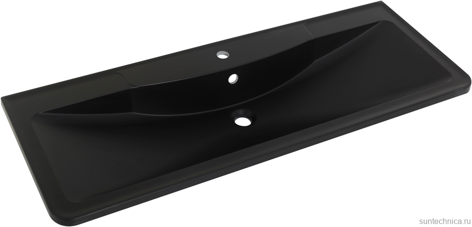 Мебельная раковина BelBagno BB1200/455-LV-ART-ALR-NERO черная матовая