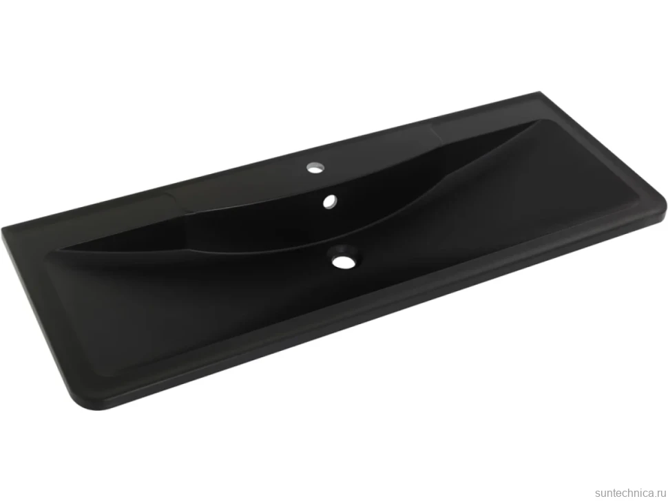 Мебельная раковина BelBagno BB1200/455-LV-ART-ALR-NERO черная матовая