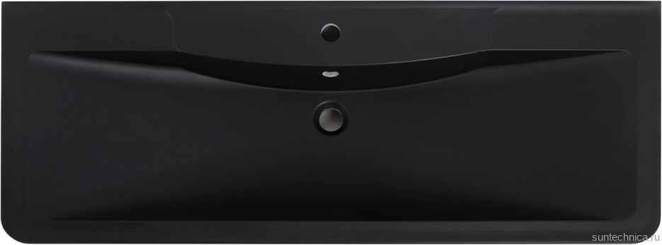 Мебельная раковина BelBagno BB1200/455-LV-ART-ALR-NERO черная матовая