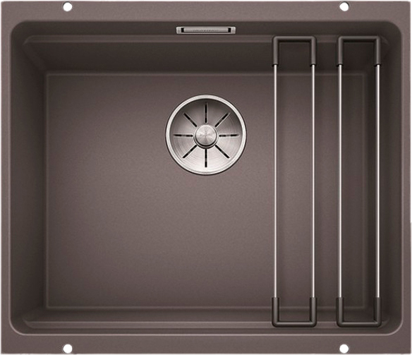 Комплект Мойка Blanco Etagon 500-U темная скала + Смеситель Grohe Euroeco