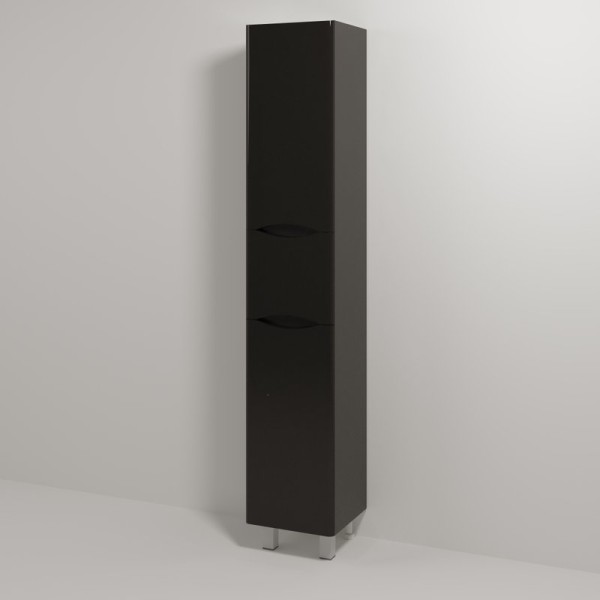 Шкаф пенал для ванной Vod-Ok Adel 35 L, черный