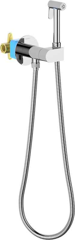 Гигиенический душ AQUATEK Оберон AQ1024CR со смесителем, С ВНУТРЕННЕЙ ЧАСТЬЮ, хром