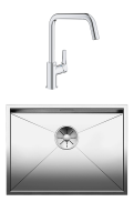 Комплект Мойка Blanco Zerox 500-U + Смеситель Grohe Eurosmart