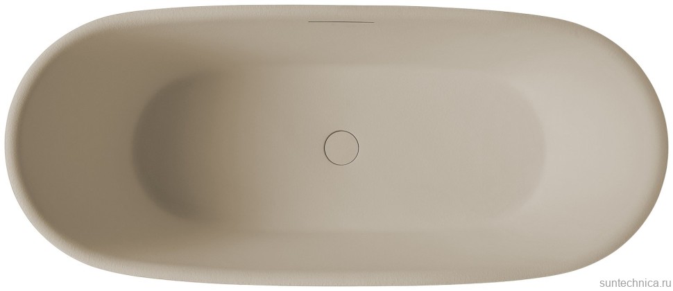 Ванна из искусственного камня AltroBagno Fiorina 090218 170x75 см, отдельностоящая, овальная, на ножках, с донным клапаном