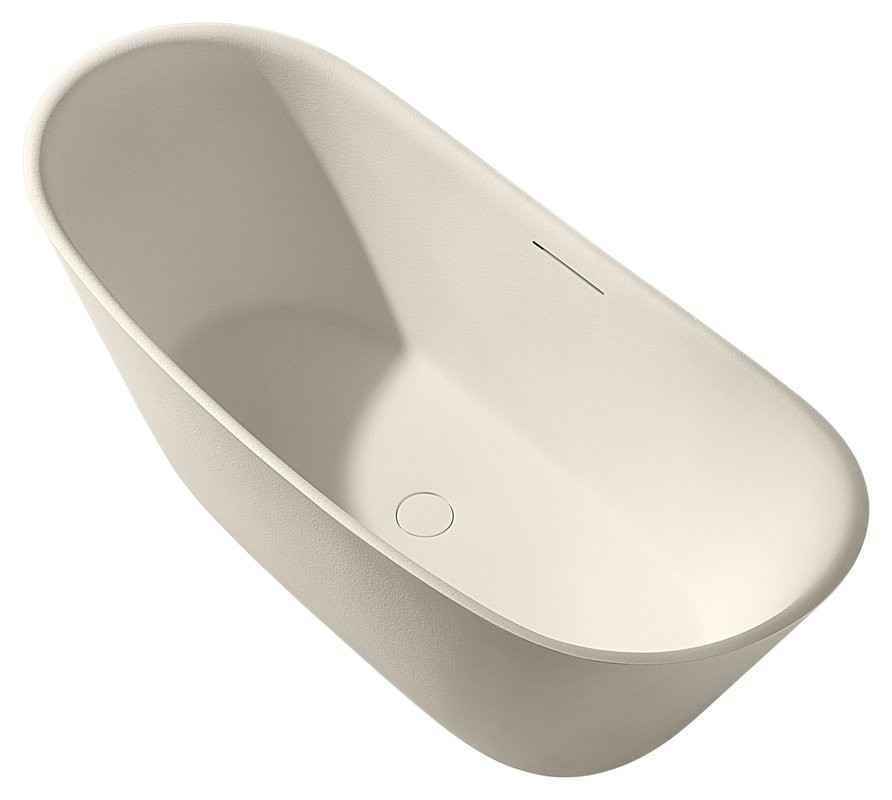 Ванна из искусственного камня AltroBagno Fiorina 090218 170x75 см, отдельностоящая, овальная, на ножках, с донным клапаном