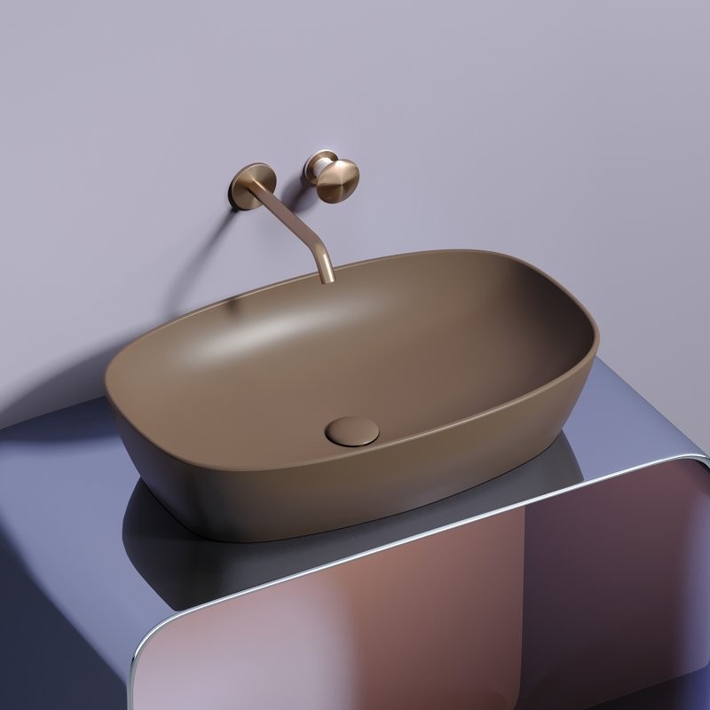 Накладная раковина Ceramicanova Element CN6049MDB темно-коричневая матовая