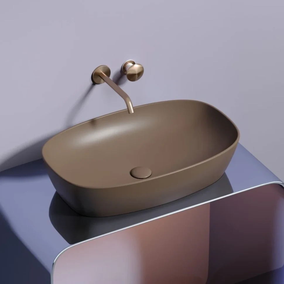 Накладная раковина Ceramicanova Element CN6049MDB темно-коричневая матовая