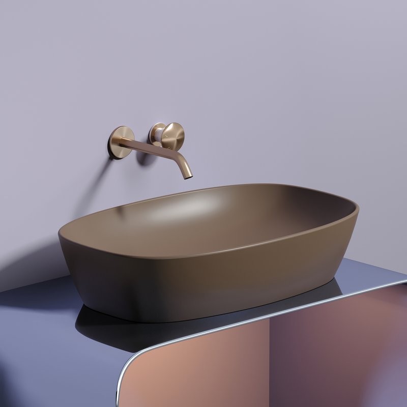 Накладная раковина Ceramicanova Element CN6049MDB темно-коричневая матовая