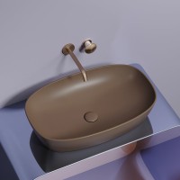 Накладная раковина Ceramicanova Element CN6049MDB темно-коричневая матовая