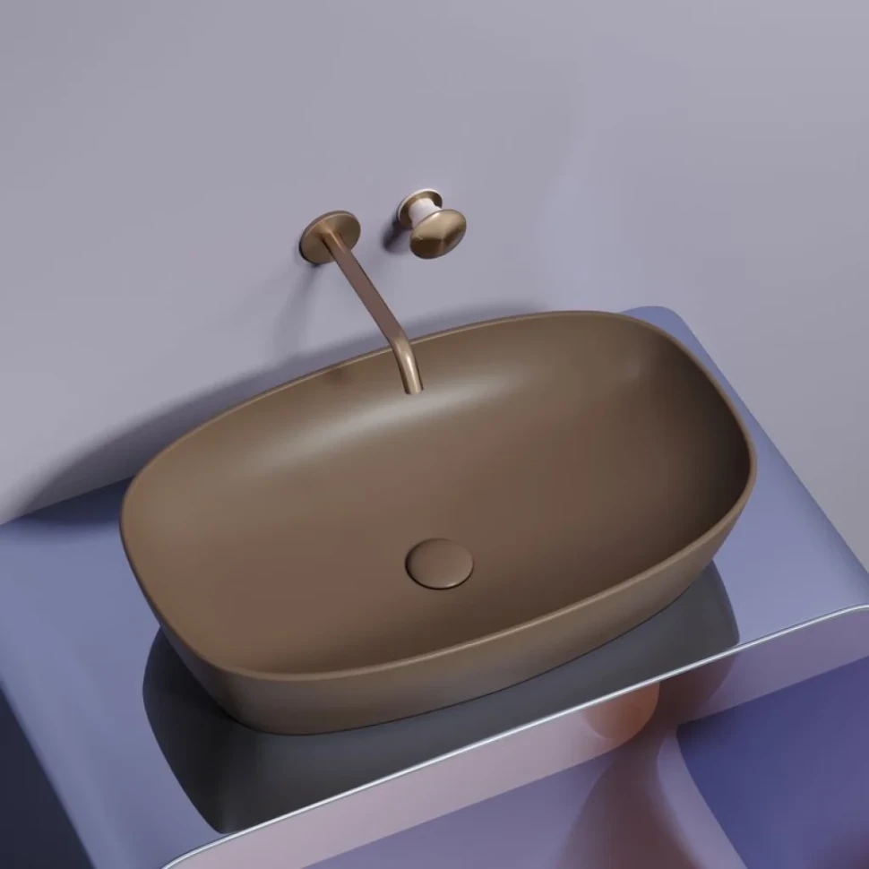 Накладная раковина Ceramicanova Element CN6049MDB темно-коричневая матовая