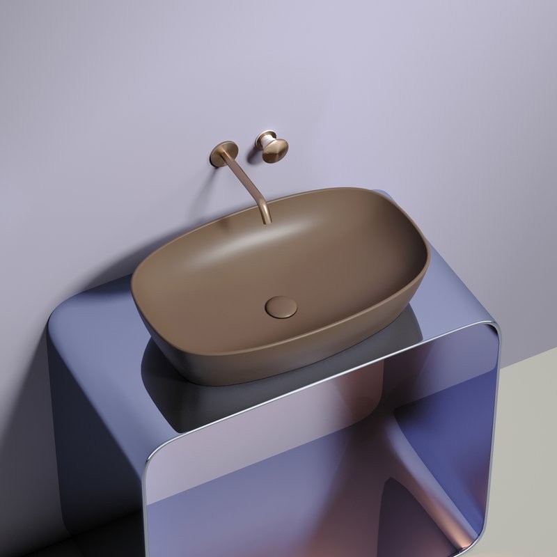 Накладная раковина Ceramicanova Element CN6049MDB темно-коричневая матовая