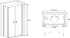 Душевой уголок RGW Passage PA-04+80 см (116-121)x80x185 профиль хром, стекло прозрачное
