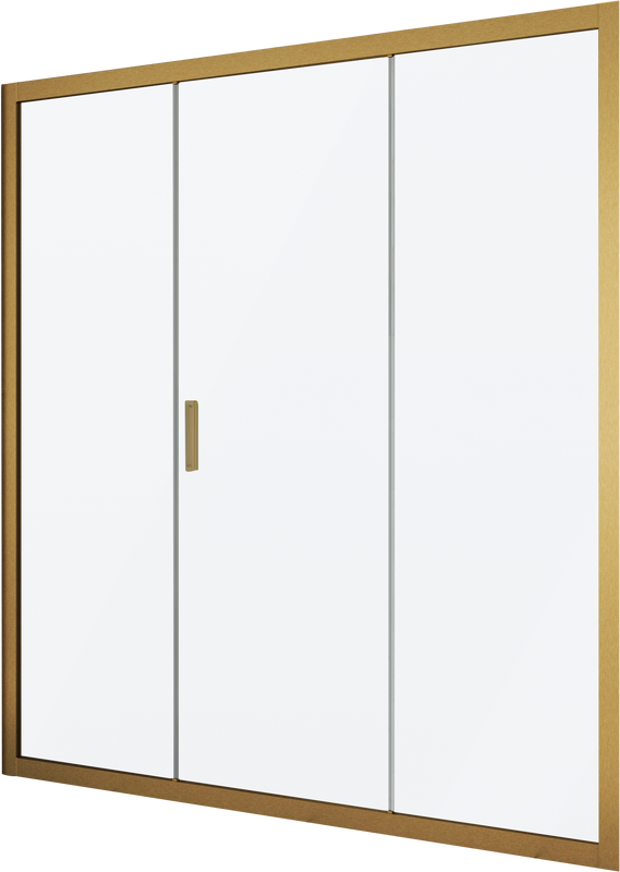 Душевая дверь в нишу Kubele DE019 D3-MAT-BR 160 см, профиль бронза
