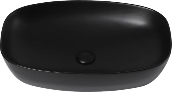 Накладная раковина Abber Rechteck AC2206MB матовая черная