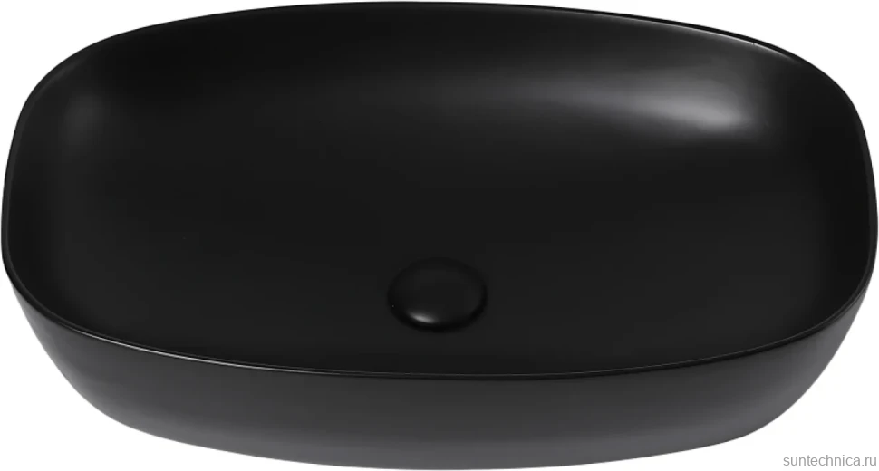 Накладная раковина Abber Rechteck AC2206MB матовая черная