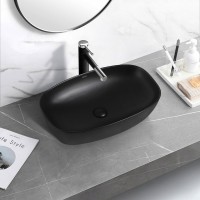 Накладная раковина Abber Rechteck AC2206MB матовая черная