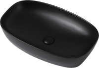 Накладная раковина Abber Rechteck AC2206MB матовая черная