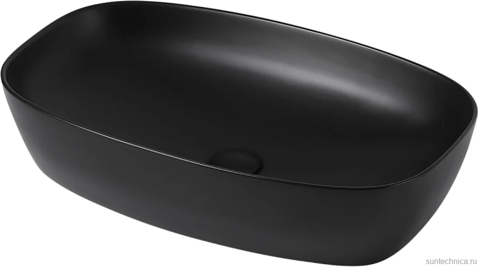 Накладная раковина Abber Rechteck AC2206MB матовая черная