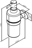 Набор Мыльница AM.PM Sense A7434200 + Дозатор A7436900 + Стакан A7434300 + Крючок A7435600