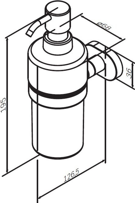 Набор Мыльница AM.PM Sense A7434200 + Дозатор A7436900 + Стакан A7434300 + Крючок A7435600