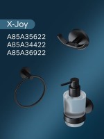 Держатель для туалетной бумаги AM.PM X-Joy A85A341522 с полкой для телефона, черный