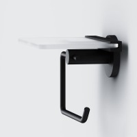 Держатель для туалетной бумаги AM.PM X-Joy A85A341522 с полкой для телефона, черный