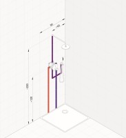 Душевой комплект Kludi Bozz 38658N076 С ВНУТРЕННЕЙ ЧАСТЬЮ, брашированное золото