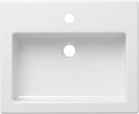 Комплект Накладная раковина Lavinia Boho Bathroom Sink 33311014 + Смеситель Wellsee ICON! for life 182305000 матовый белый