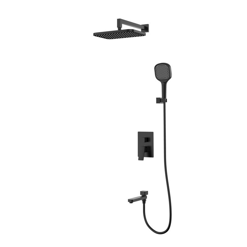 Душевой комплект Raglo R30.27.06 С ВНУТРЕННЕЙ ЧАСТЬЮ, черный