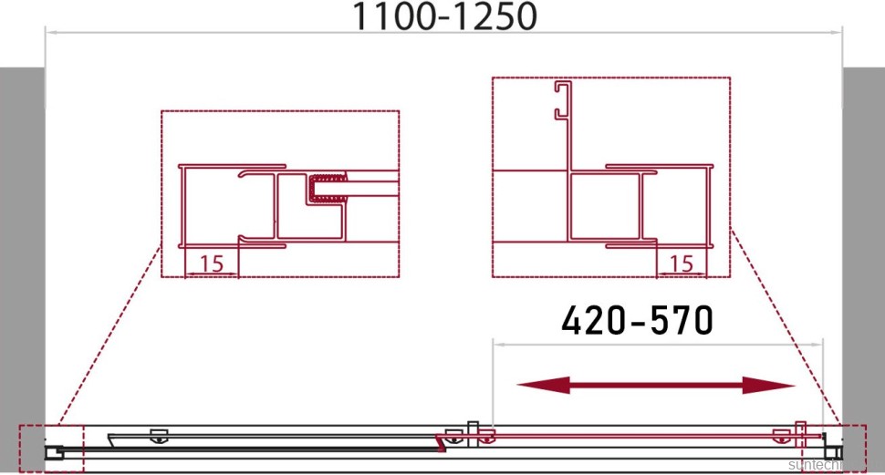 Душевой уголок BelBagno Unique UNIQUE-AH-21-150/180-90-C-Cr