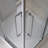Душевой уголок Cezares Relax RELAX-304-AH-2-120/90-C-GM 120x90, профиль оружейная сталь