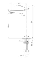 Смеситель для раковины Wonzon & Woghand Athens WW-081102-CR хром