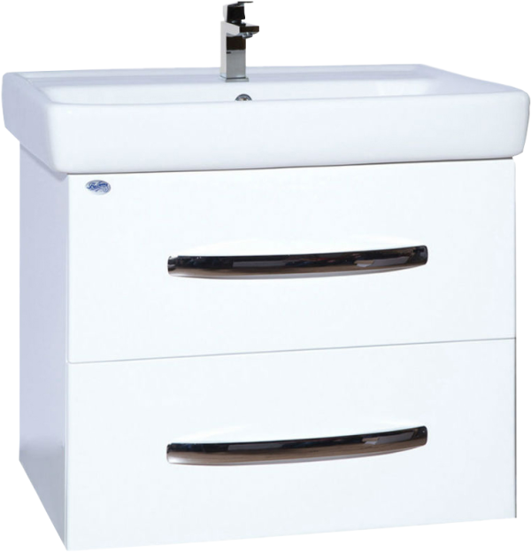 Тумба с раковиной Bellezza Рокко 60 подвесная, белая