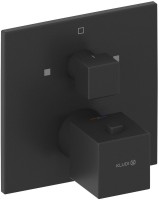 Термостатический смеситель встраиваемый Kludi Decus 548103975 черный матовый Термостатический смеситель встраиваемый Kludi Decus 548103975 черный матовый