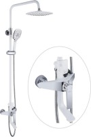 Душевая стойка Rose R1336F белый, хром