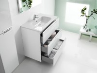 Тумба с раковиной Roca Victoria Nord Ice Edition 80 белая глянцевая