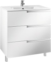 Тумба с раковиной Roca Victoria Nord Ice Edition 80 белая глянцевая