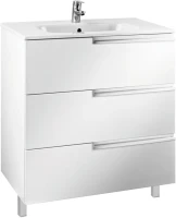 Тумба с раковиной Roca Victoria Nord Ice Edition 80 белая глянцевая