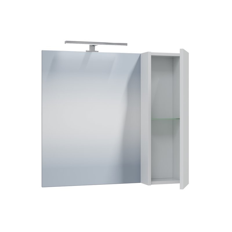 Мебель для ванной комнаты СаНта Антарес 70 подвесная, 2 ящика, белый глянец