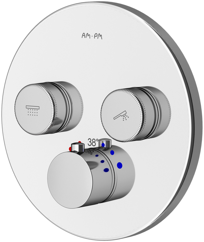 Термостатический смеситель встраиваемый AM.PM Inspire V2.0 F50A85700 С ВНУТРЕННЕЙ ЧАСТЬЮ, хром