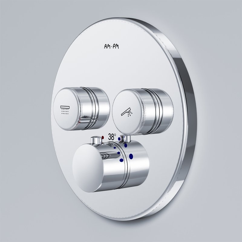 Термостатический смеситель встраиваемый AM.PM Inspire V2.0 F50A85700 С ВНУТРЕННЕЙ ЧАСТЬЮ, хром