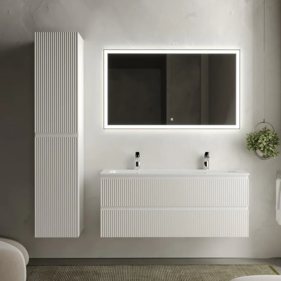 Мебель для ванной комнаты Sancos Snob R 120 см, bianco, раковина CN7016