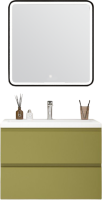 Мебель для ванной комнаты Art&Max Bianchi 75 подвесная, оливковая матовая